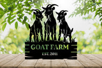 Custom Goat Farm Sign