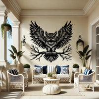 Magnificent Owl Metal Wall Art