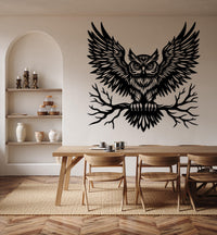 Magnificent Owl Metal Wall Art