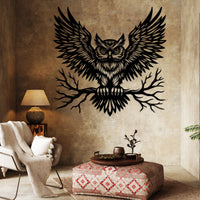 Magnificent Owl Metal Wall Art