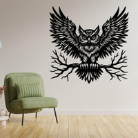 Magnificent Owl Metal Wall Art