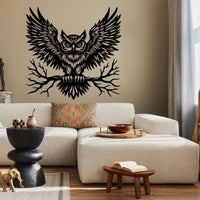 Magnificent Owl Metal Wall Art