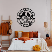 Personalized Wedding Anniversary Lovebirds