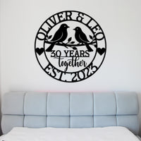 Personalized Wedding Anniversary Lovebirds