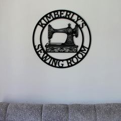 Personalized Sewing Metal Sign