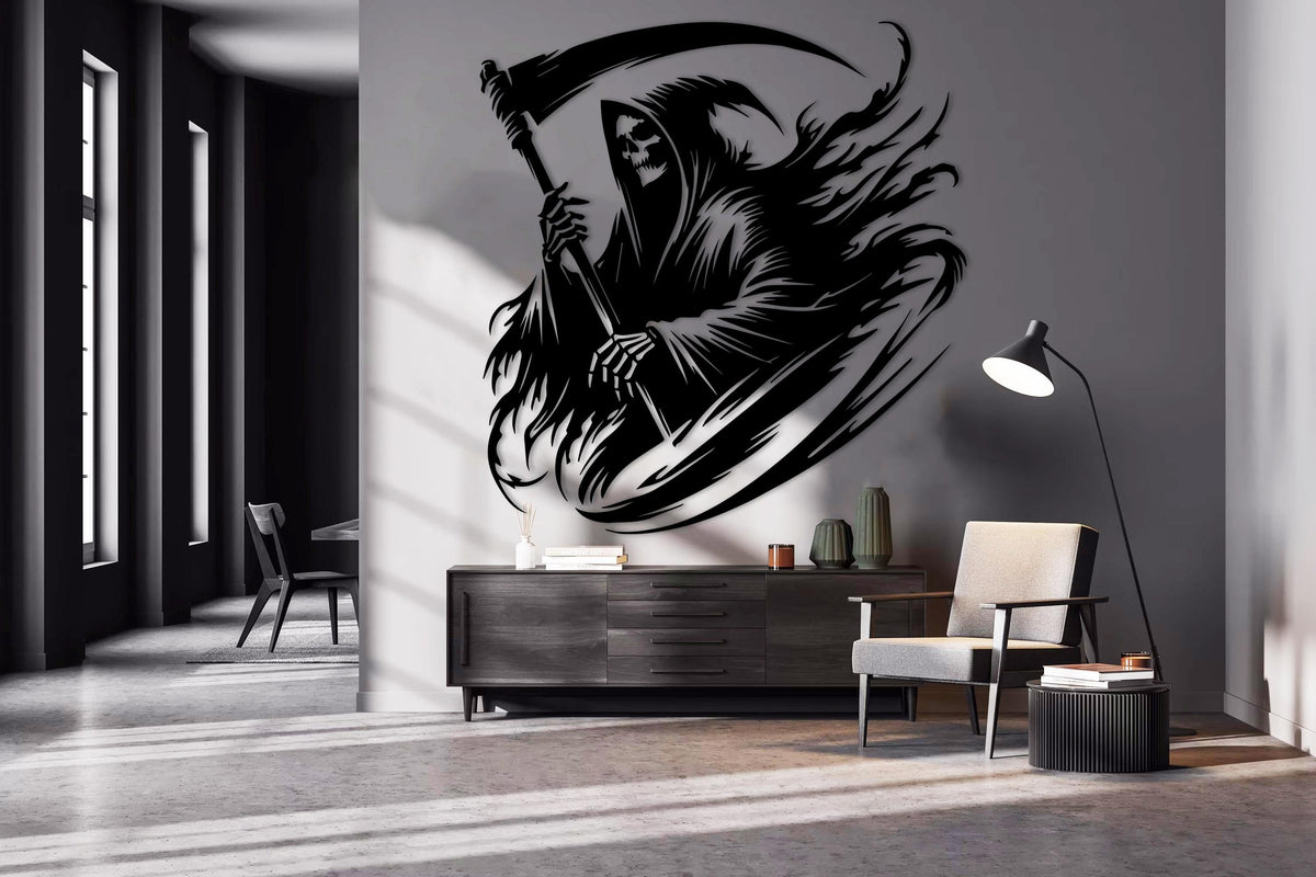 Grim Reaper Metal Wall Art