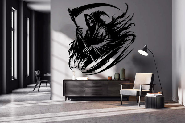 Grim Reaper Metal Wall Art
