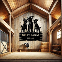 Custom Goat Farm Sign