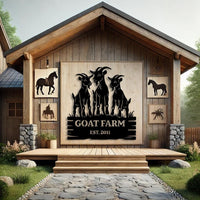 Custom Goat Farm Sign