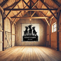 Custom Goat Farm Sign