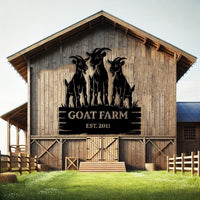 Custom Goat Farm Sign