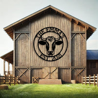 Custom Cow Metal Sign
