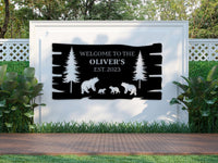 Custom Metal Bear Wall Sign