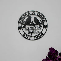 Personalized Wedding Anniversary Lovebirds