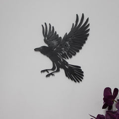 Assassin's Raven Metal Wall Art
