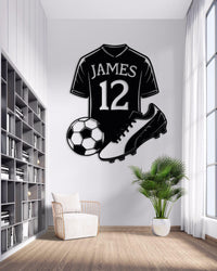 Custom Football Player Metal Sign