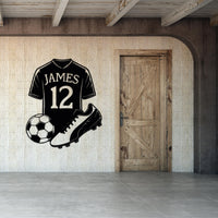 Custom Football Player Metal Sign