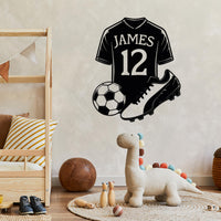 Custom Football Player Metal Sign