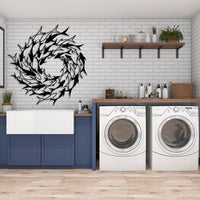 Whirlpool School of Fish Metal Wall Art