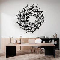 Whirlpool School of Fish Metal Wall Art
