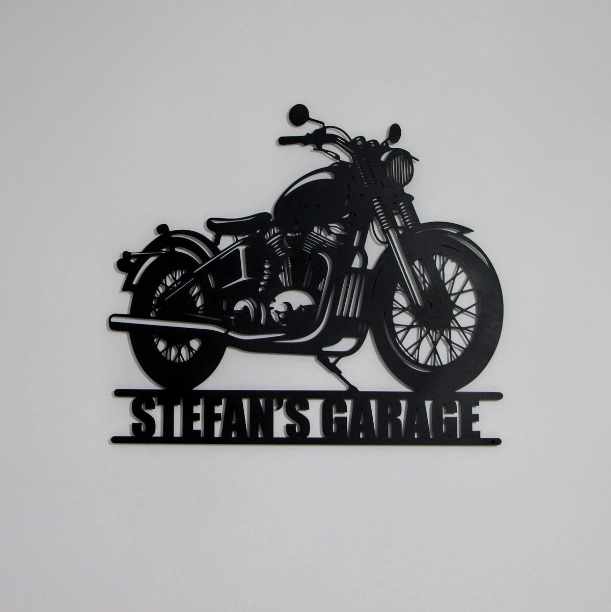Custom Motorcycle Metal Wall Art