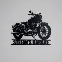 Custom Motorcycle Metal Wall Art