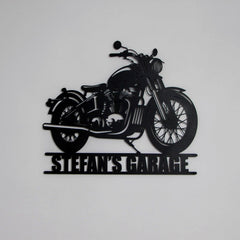 Custom Motorcycle Metal Wall Art