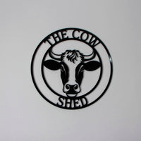 Custom Cow Metal Sign