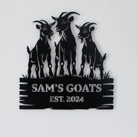 Custom Goat Farm Sign