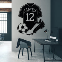 Custom Football Player Metal Sign