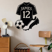 Custom Football Player Metal Sign