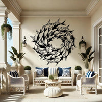 Whirlpool School of Fish Metal Wall Art