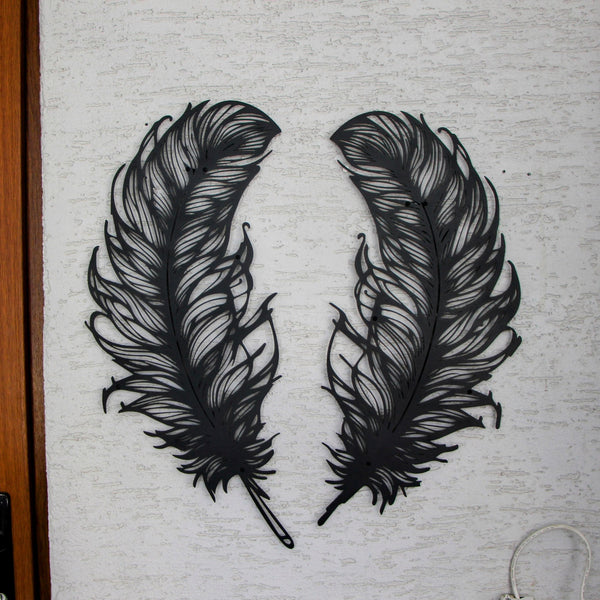 The Devil's Feathers Metal Wall Decor
