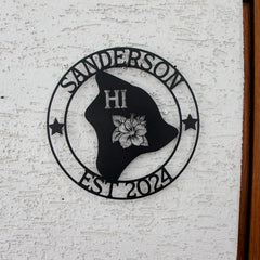 Hawaii Custom Metal Sign