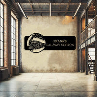 Custom Railroad Metal Wall Sign
