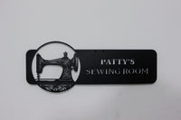 Personalized Sewing Metal Sign