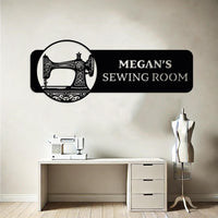 Personalized Sewing Metal Sign