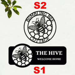 Custom Honey Bee Metal Wall Decor