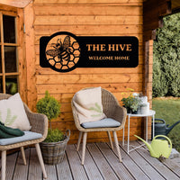 Custom Honey Bee Metal Wall Decor