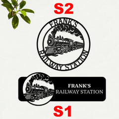 Custom Railroad Metal Wall Sign