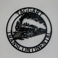 Custom Railroad Metal Wall Sign