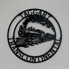 Custom Railroad Metal Wall Sign