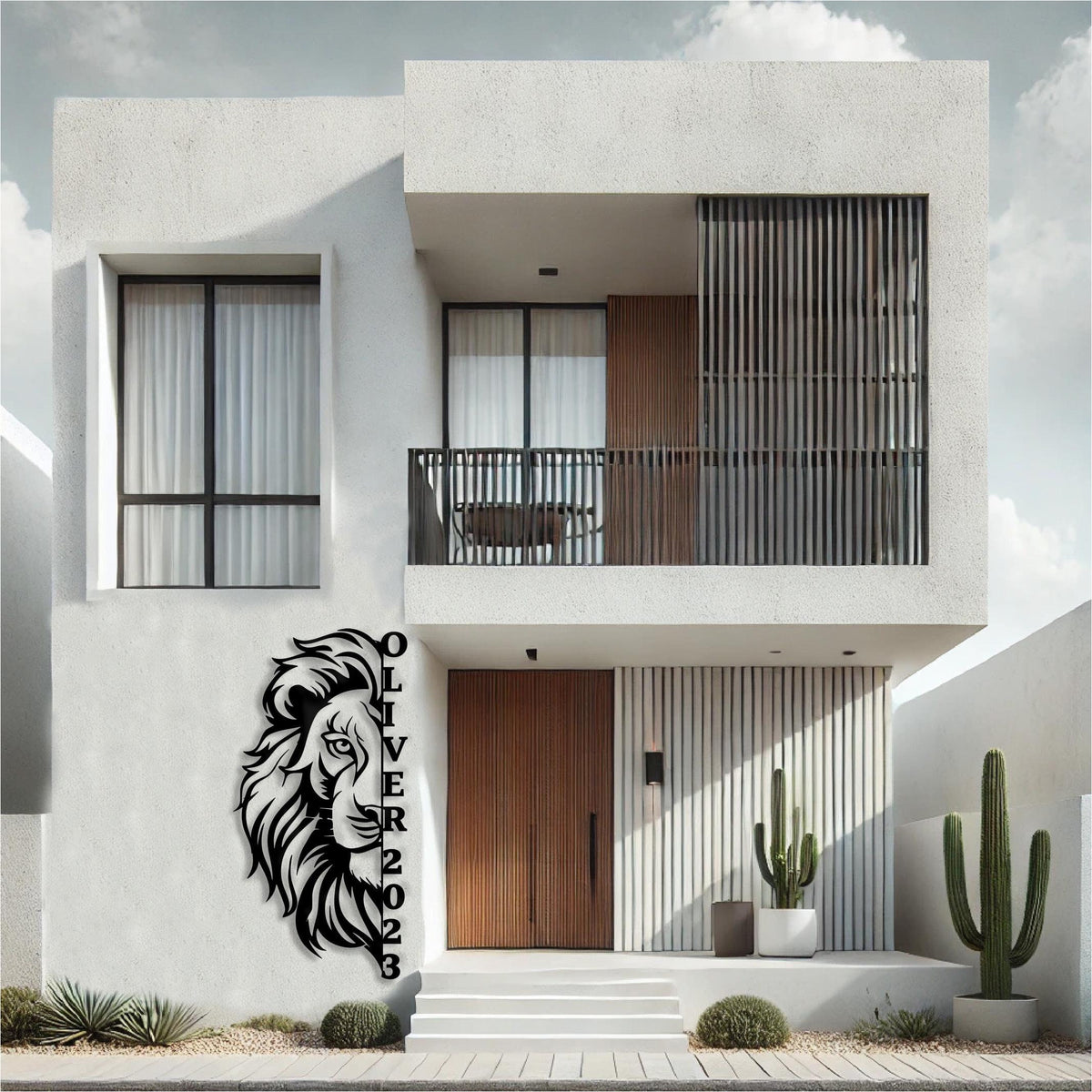 Lion Personalized Metal Signs