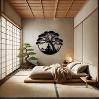 Metal Tree of Life with Buddha Wall Decor