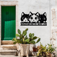 Personalized House Number Metal Signs