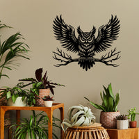 Majestic Owl Metal Wall Art