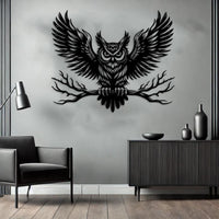 Majestic Owl Metal Wall Art