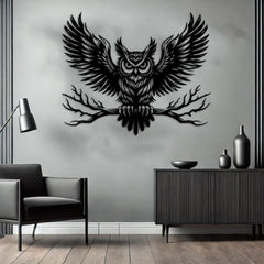 Majestic Owl Metal Wall Art