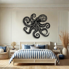 Metal Octopus Wall Art