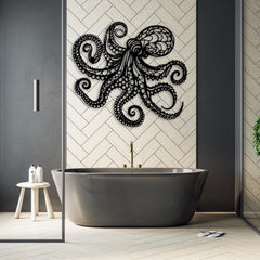 Metal Octopus Wall Art